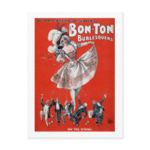 Bon Ton Burlesquers - Vintage Burlesque Poster Postcards