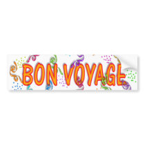 Bon Voyage bumper stickers