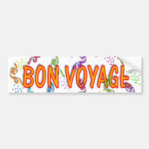 Bon Voyage Bumper Sticker