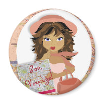 Bon Voyage Diva magnets