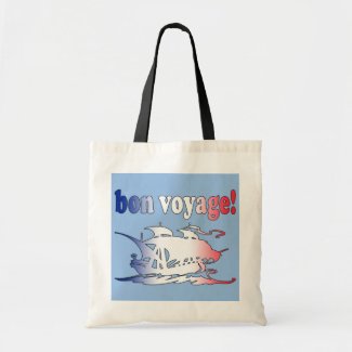 Bon Voyage Good Trip in French Vacations Travel bag