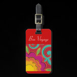 Bon Voyage tag - customize with your details luggage tags