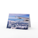 Bon Voyage Travel Over the Clouds Card