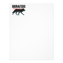 Bonafide Shapeshifter-Wolf Letterhead Template