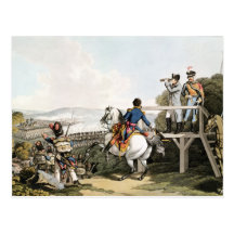 Bonaparte momentos antes de su vuelo tarjetas postales