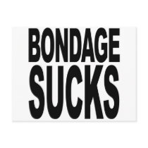Bondage Sucks postcards