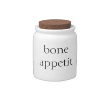 bone appetit dog treat jar candy dish