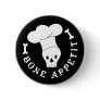 Bone Appetit Skeleton Chef Buttons