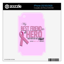Bone Cancer Awareness: Best Friend iPhone 3G Decals