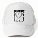 Bone Cancer Awareness Brushed Heart Ribbon hats by cancerapparel Bone Cancer Awareness Brushed Heart Ribbon hats