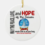 Bone Cancer Christmas 3 Snow Globe Ornaments