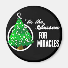 Bone Cancer Christmas Miracles Fridge Magnet