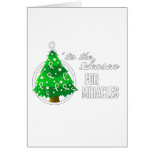 Bone Cancer Christmas Miracles Greeting Cards