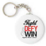 Bone Cancer Fight Defy Win keychains