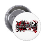 Bone Cancer Fight Like A Girl Grunge Butterfly buttons