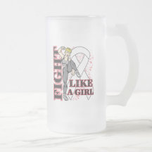 Bone Cancer Fight Like A Girl Kickin Butt Coffee Mug