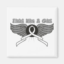 Bone Cancer Fight Like A Girl Wings Magnets