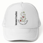 Bone Cancer Flower Ribbon 3 hats