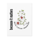 Bone Cancer Flower Ribbon 3 postcards by awarenessgifts Bone Cancer Flower Ribbon 3 postcards