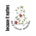Bone Cancer Flower Ribbon 3 t-shirts by awarenessgifts Bone Cancer Flower Ribbon 3 t-shirts