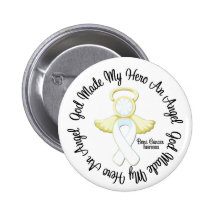 Bone Cancer God Made My Hero An Angel Pinback Buttons