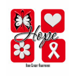 Bone Cancer Hope Love Inspire Awareness T-shirts