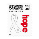 Bone Cancer Hope Ribbon postage