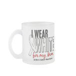 Bone Cancer I Wear White For My Mom 10 Mug