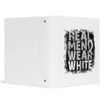 Bone Cancer Real Men Wear White 3 Ring Binders