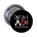 Bone Cancer Retro Fight Like a Girl buttons