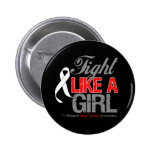 Bone Cancer Ribbon - Fight Like a Girl buttons