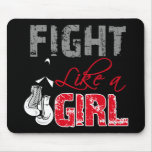 Bone Cancer Ribbon Gloves Fight Like a Girl mousepads