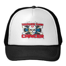 Bone Cancer Tougher Than Cancer Skull Mesh Hats
