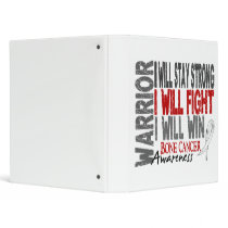 Bone Cancer Warrior binders by awarenessgifts Bone Cancer Warrior binders