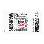 Bone Cancer Warrior Collage postage