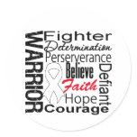 Bone Cancer Warrior Collage Stickers
