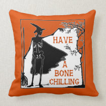 Bone Chilling Halloween Pillow pillows