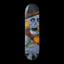 Bone Deck™ - Muertos and Marigolds skateboards by LoveandBones Bone Deck™ - Muertos and Marigolds skateboards