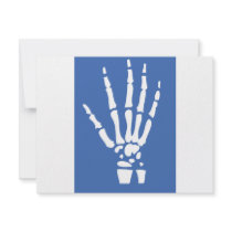 Bone Finger hand invitations