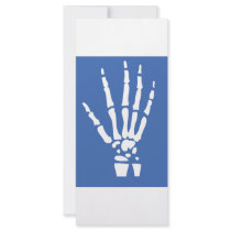 Bone Finger hand Rack Card Template