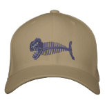 Bone Fish Hat Embroidered Hat