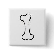 Bone - fun line drawing art symbol logo design buttons