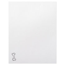Bone - fun line drawing art symbol logo design letterhead