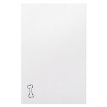 Bone - fun line drawing art symbol logo design stationery