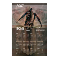 Bone graffiti 2007 poster calendar by Anjo Lafin posters by talisbird Bone graffiti 2007 poster calendar by Anjo Lafin posters