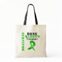 Bone Marrow Transplant Survivor Ribbon bags