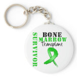 Bone Marrow Transplant Survivor Ribbon Keychain