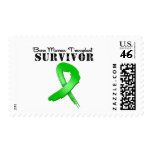 Bone Marrow Transplant Survivor Ribbon Postage Stamps