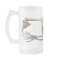 Bone Warrior Mug, Skull, Skeleton, Halloween