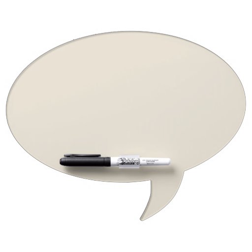 Bone White Oval Speech Bubble DryErase Board Zazzle